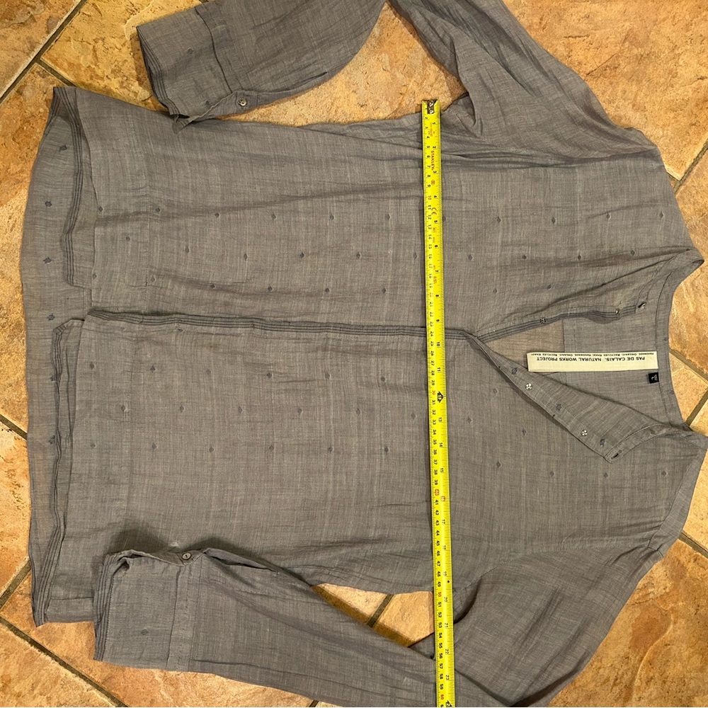 Gray Button-Up Shirt